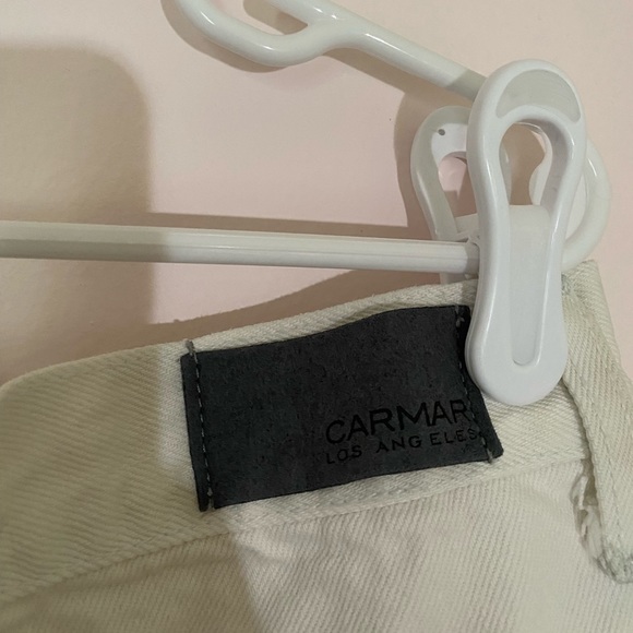CARMAR white skirt with zipper, SIZE 26 - Picture 4 of 4